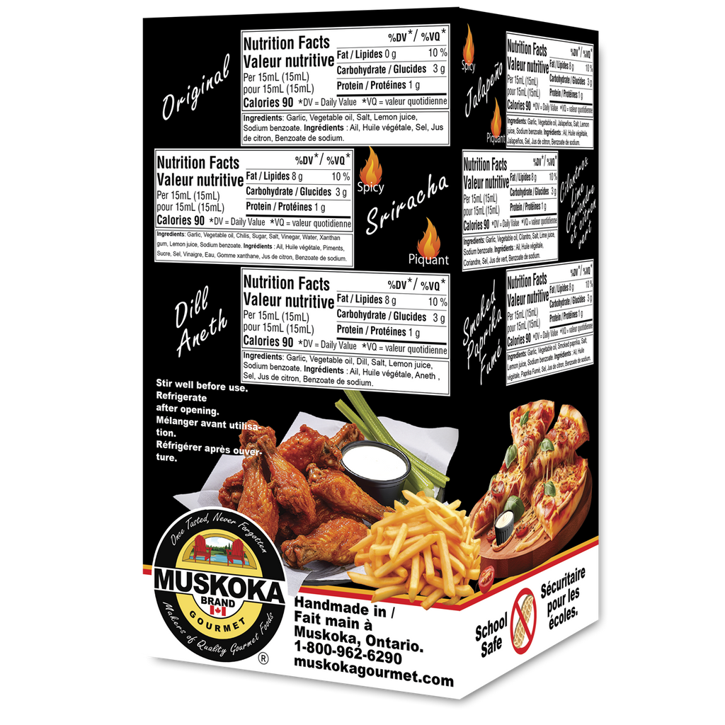 Assorted Garlic Dipping Cups