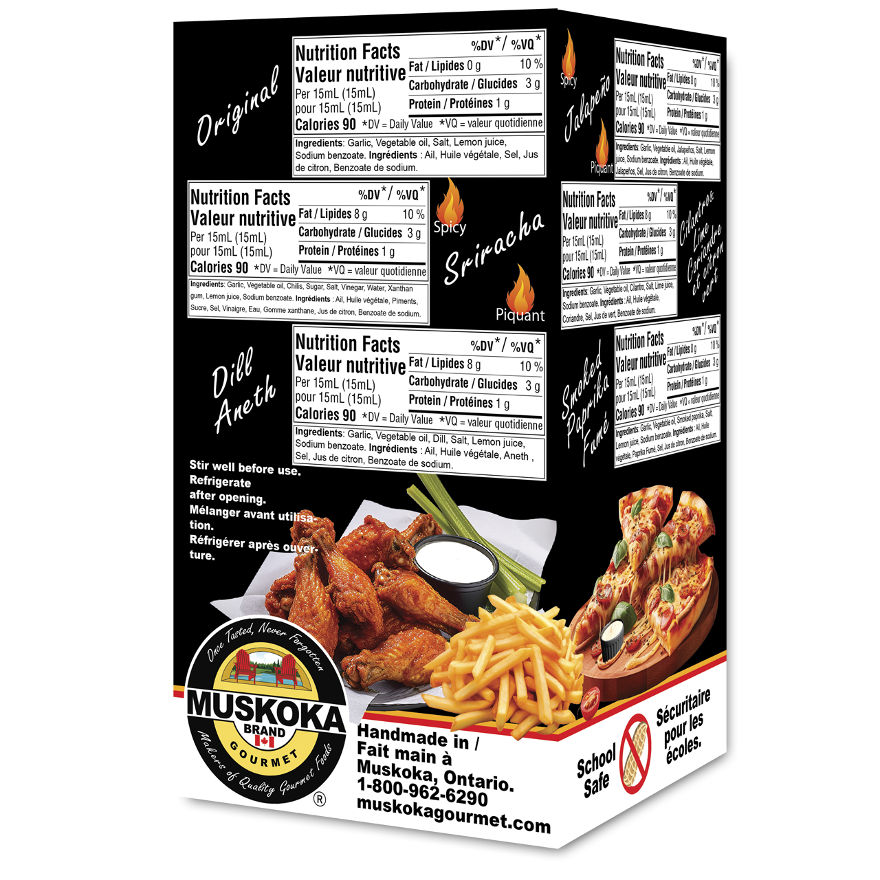 Assorted Garlic Dipping Cups