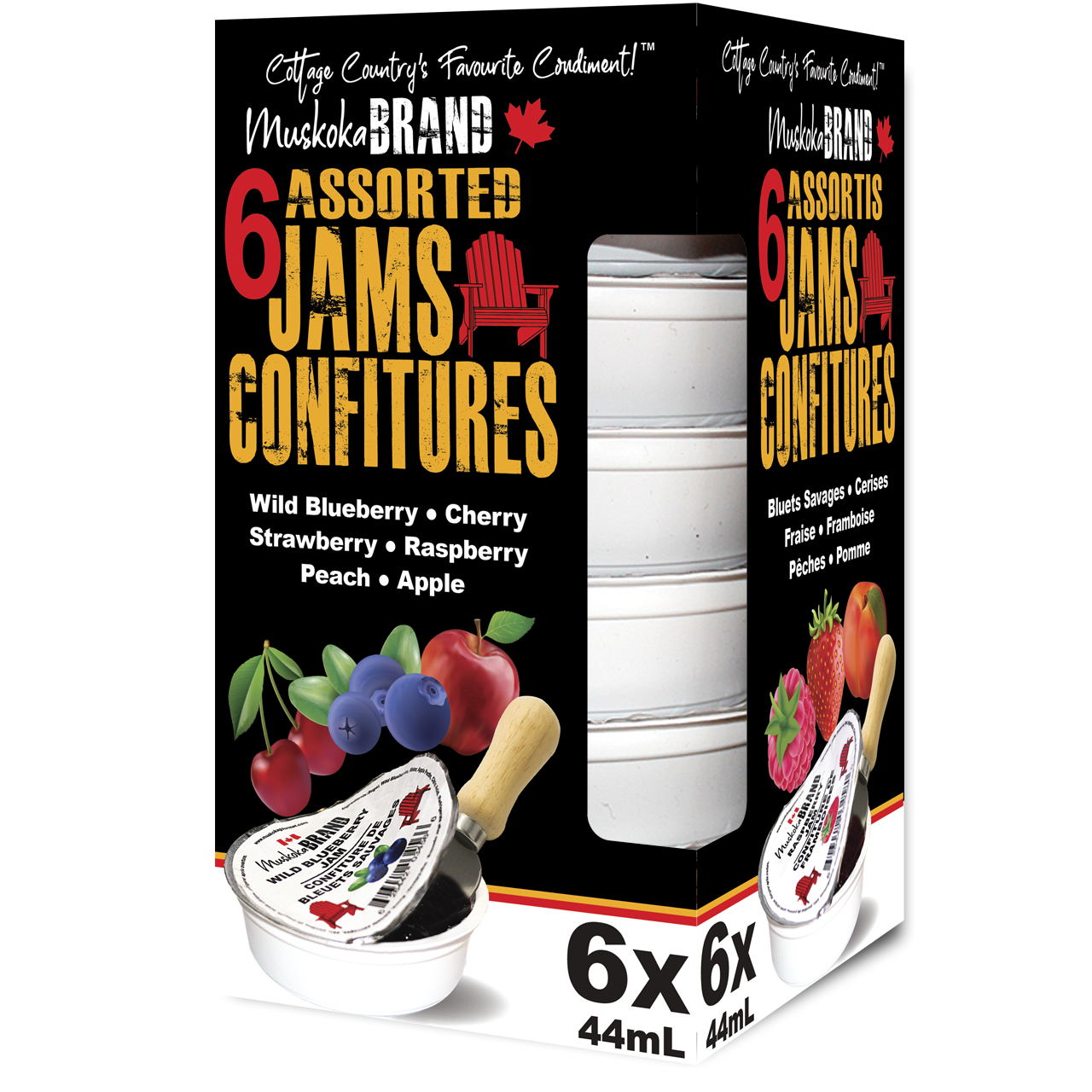 Assorted Jam Dipping Cups